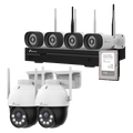 Kit Videovigilância Wi-Fi 6 com 6 câmaras 3 MP + 1 TB